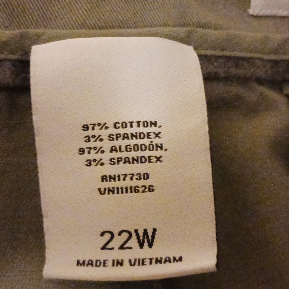 AVA & VIV Pants Plus Size 22W Tapered Cotton Spandex - Picture 9 of 9